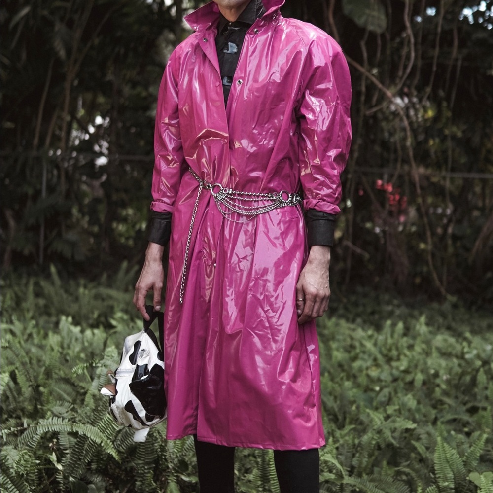 Vintage 90s Kenn Sporn for Whippette
Patent Leather Trenchcoat